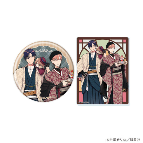 『Glanz BL comics』缶バッジ&アクリルカードセット01/パパだって、したい(描き下ろしイラスト)